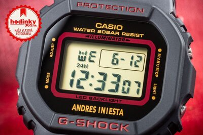 Casio G-Shock Original DW-5600AI-1ER Andrés Iniesta Collaboration