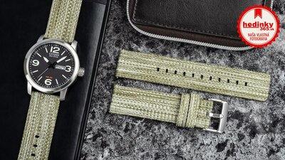 Nylonový popruh Ricardo 22mm (pro Garmin Venu, Venu Sq, Venu Sq 2, Venu 2 plus aj.), zelený, Quick Release