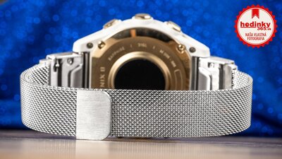 Oceľový náramok Ricardo 20mm (pro Garmin Fenix 8/7S/6S (43mm), aj.), strieborný, QuickFit