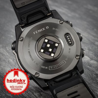 Garmin Fenix 8 AMOLED 51 mm, Sapphire Carbon Gray Titanium Black