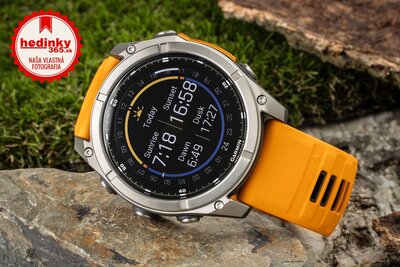 Garmin Fenix 8 AMOLED 51 mm, Sapphire Titanium Graphite Spark Orange Band (rozbalené)