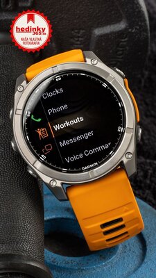 Garmin Fenix 8 AMOLED 51 mm, Sapphire Titanium Graphite Spark Orange Band (rozbalené)