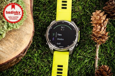 Garmin Fenix 8 SOLAR 47 mm, Sapphire Graphite Titanium Yellow Band (rozbalené)