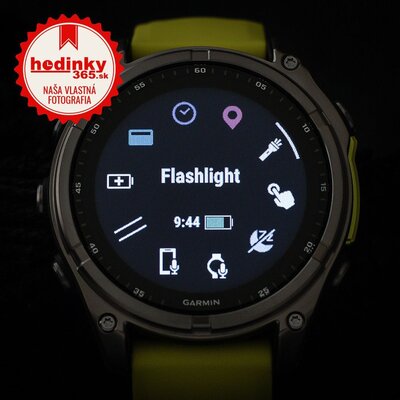Garmin Fenix 8 SOLAR 47 mm, Sapphire Graphite Titanium Yellow Band (rozbalené)