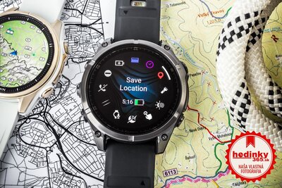 Garmin Fenix 8 AMOLED 47 mm, Sapphire Carbon Gray DLC Titanium Black