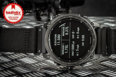 (SK) Garmin Tactix 8 Sapphire SOLAR Elite 51mm, Black (+ náhradný remienok)