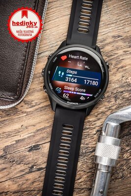 Garmin Forerunner 970 Carbon Grey DLC, Black