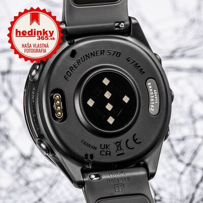 (SK) Garmin Forerunner 570 (47mm), Slate Gray, Translucent Black