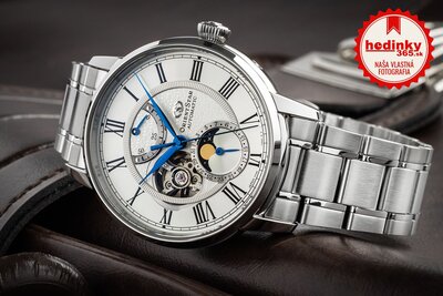 Orient Star Classic M45 F7 Moon Phase Open Heart Automatic RE-BT0005S00B (+ náhradný remienok)