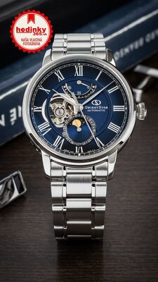 Orient Star Classic M45 F7 Moon Phase Open Heart Automatic RE-BT0006L00B (+ náhradný remienok)