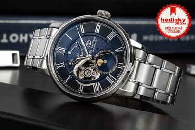 Orient Star Classic M45 F7 Moon Phase Open Heart Automatic RE-BT0006L00B (+ náhradný remienok)