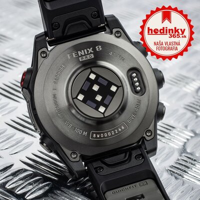 Garmin Fenix 8 Pro AMOLED 47mm, Sapphire Carbon Gray DLC Titanium Black
