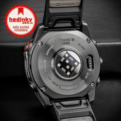 Garmin Fenix 8 Pro AMOLED 51mm, Sapphire Carbon Gray DLC Titanium Black (rozbalené)