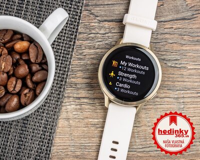 Garmin Venu 4 41mm Lunar Gold / Bone, Silicone Band