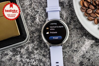 Garmin Venu 4 41mm Silver / Periwinkle, Silicone Band