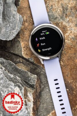 Garmin Venu 4 41mm Silver / Periwinkle, Silicone Band