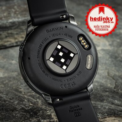 Garmin Venu 4 45mm Slate / Black Silicone Band (rozbalené)