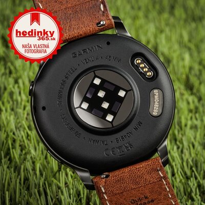 (SK) Garmin Venu 4 45mm Slate / Brown, Leather Band (+ náhradný remienok)
