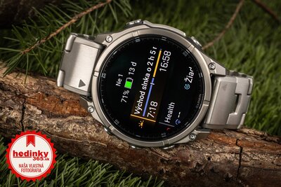 Garmin Fenix 8 AMOLED 47 mm, Exclusive Titanium Graphite Titanium Band (Premium) (+ náhradný remienok)
