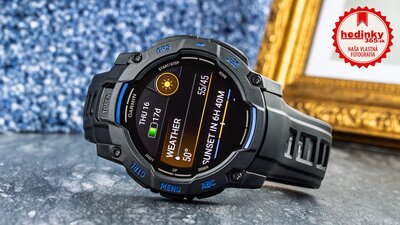 Garmin Instinct 3 AMOLED 50mm, Black/Bolt Blue