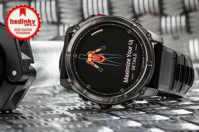 Garmin Fenix 8 Pro MicroLED 51mm, Sapphire Carbon Gray DLC Titanium Black